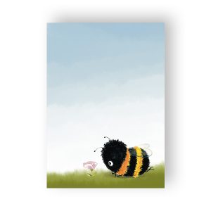 Notizblock mit Hummel