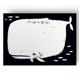 Notizblock mit Wal