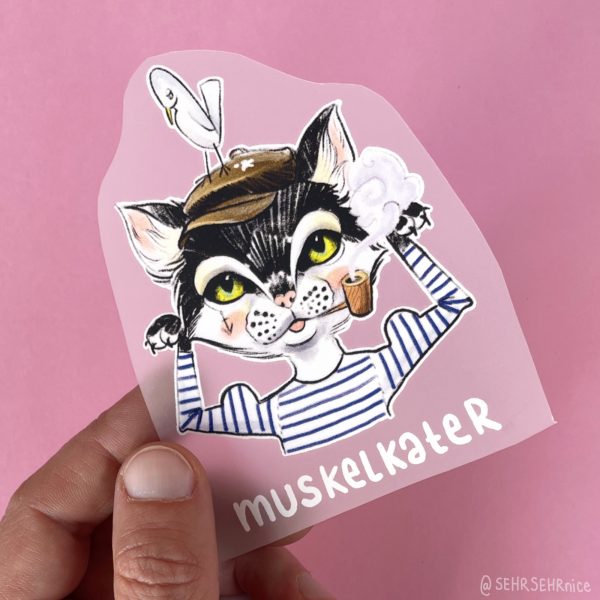 Bügelbild BB03 Muskelkater – Bild 3