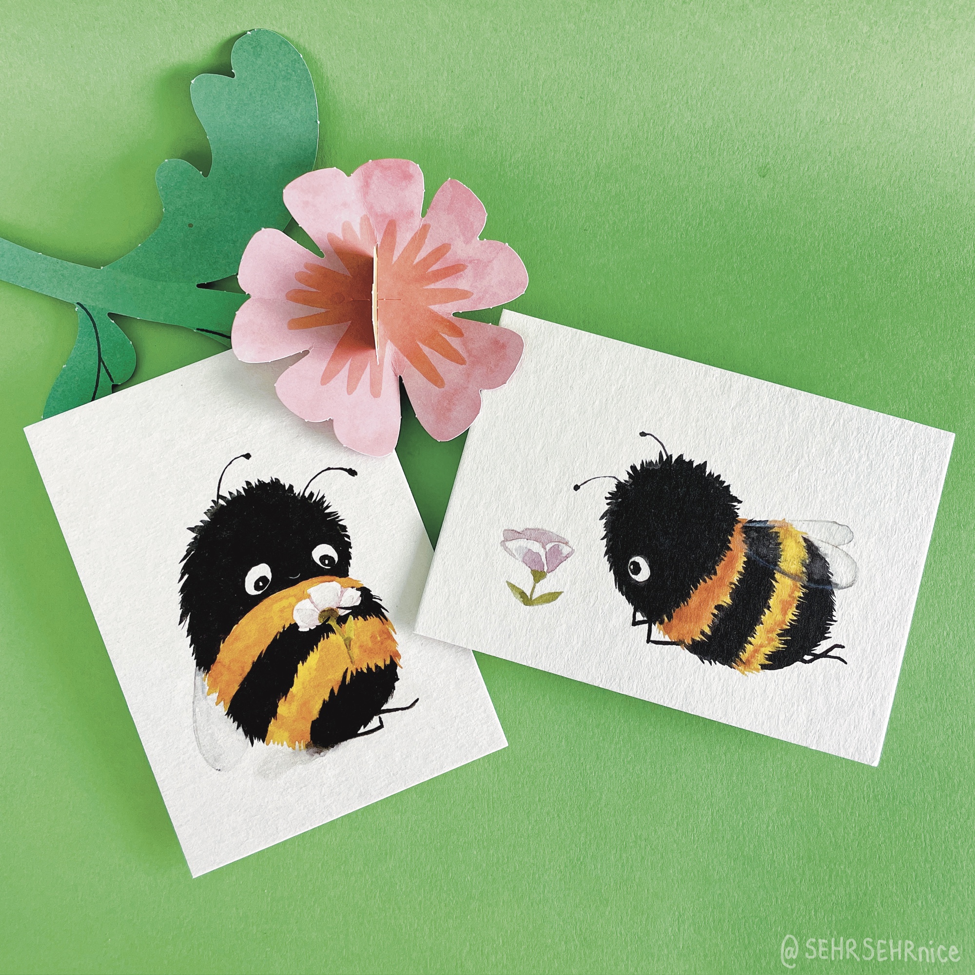 Graskarton, Graspapier, nachhaltig, umweltfreundlich, Postkarte, Vogel, Vögel, Rotkehlchen