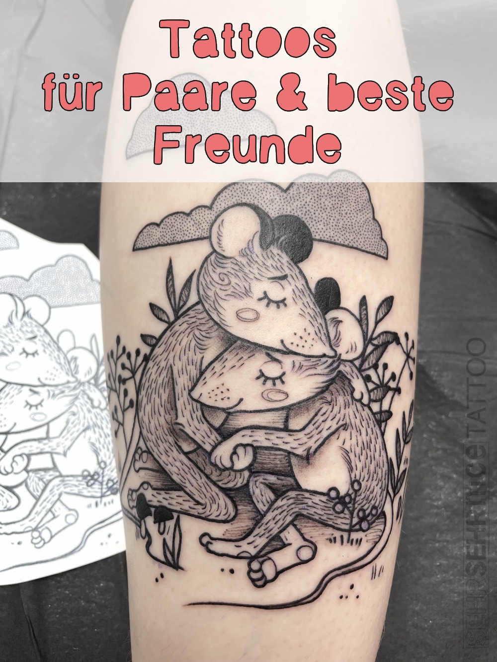 Titelbild zur Kategorie Tattoos für Paare und beste Freunde